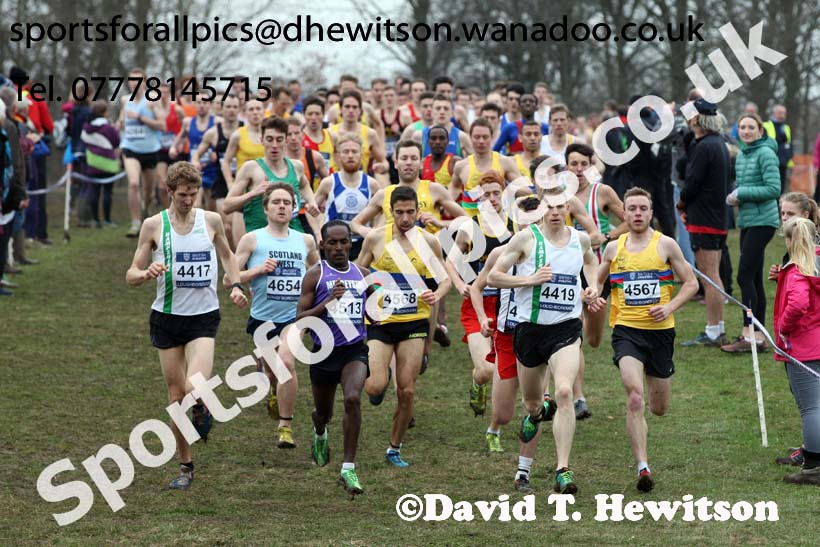 Senior mens Inter Counties Cross Country, Prestwold Hall, Loughborough. Photo: David T. Hewitson/Sports for All Pics